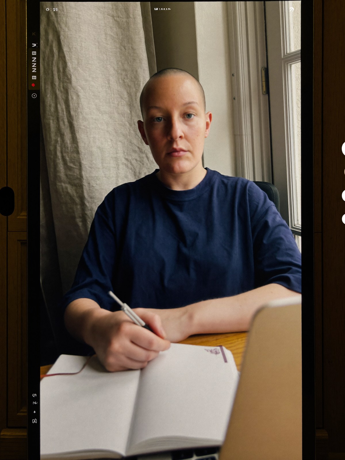 Business owner preparing for an online document review